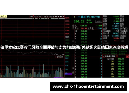 德甲本轮比赛冷门风险全面评估与走势前瞻解析关键场次影响因素深度拆解